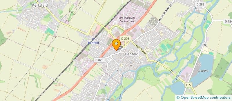 localisation de l'entreprise SCI RAFA  BENFELD