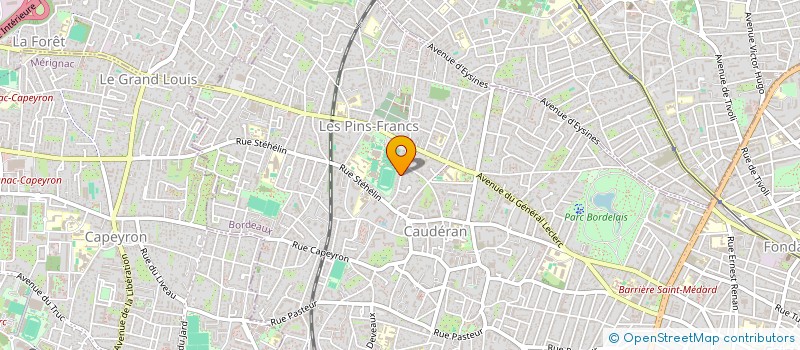 localisation de l'entreprise SCI RAFALE 33  BORDEAUX