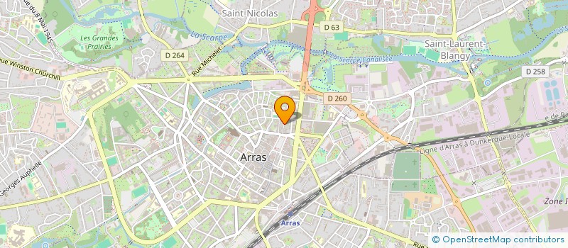 localisation de l'entreprise SCI RAFALE à ARRAS