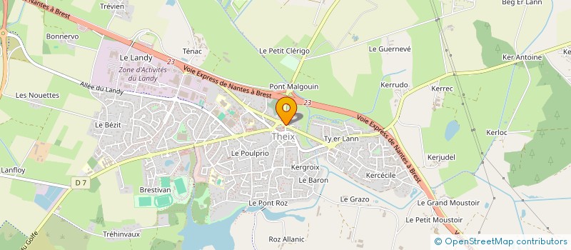 localisation de l'entreprise SCI RAFALEX  THEIX-NOYALO