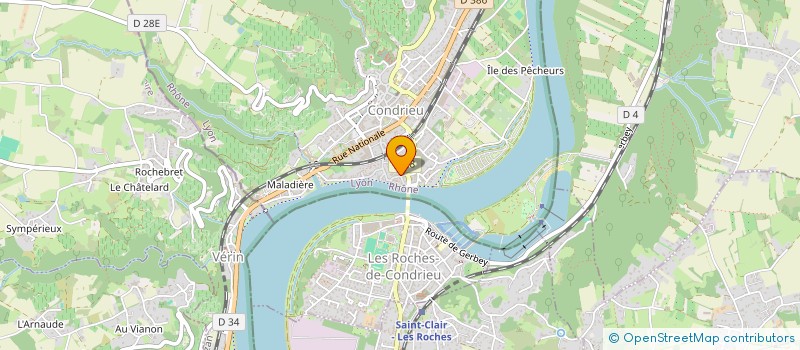 localisation de l'entreprise SCI RAFFIX  CONDRIEU