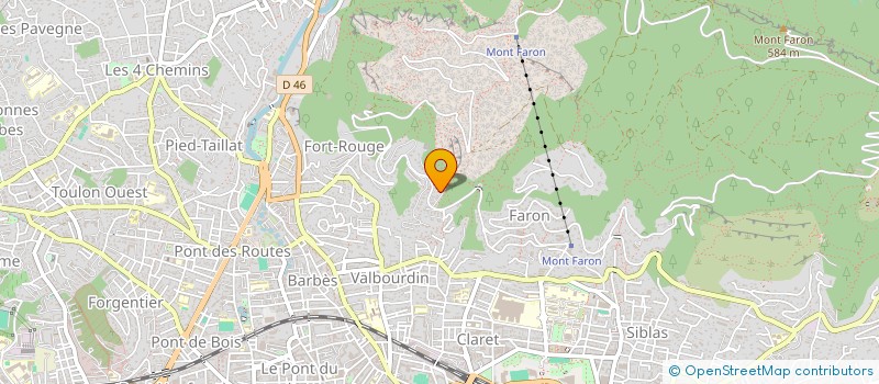 localisation de l'entreprise SCI RAFI  TOULON