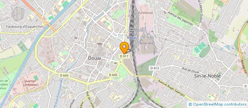 localisation de l'entreprise SCI RAFI à DOUAI