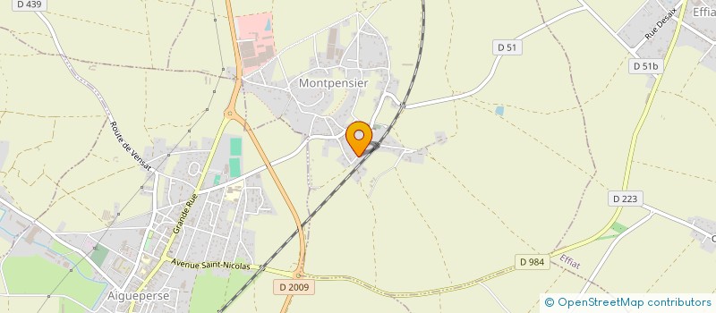 localisation de l'entreprise SCI RAFI  MONTPENSIER