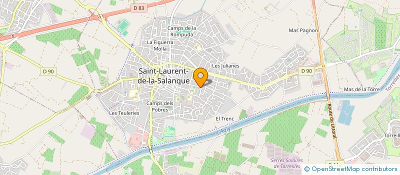 localisation de l'entreprise SCI RAFINES  SAINT-LAURENT-DE-LA-SALANQUE