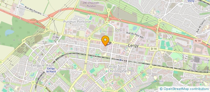 localisation de l'entreprise SCI RAFIQ  CERGY