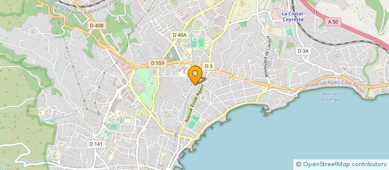 localisation de l'entreprise SCI RAFT  LA CIOTAT