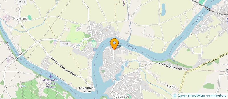 localisation de l'entreprise SCI RAFTEL  LAGRAVE