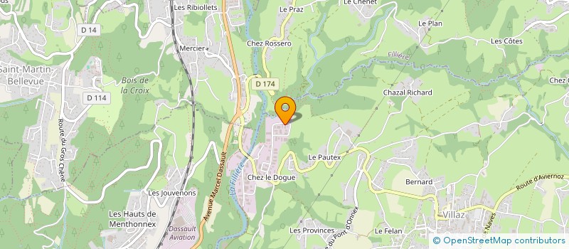 localisation de l'entreprise SCI RAGA  VILLAZ