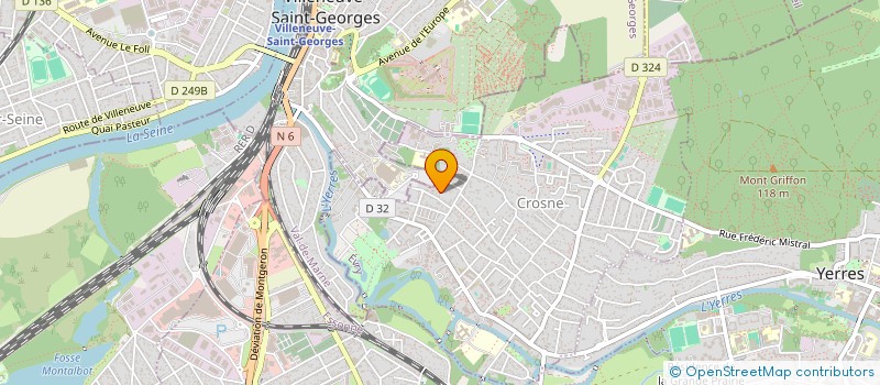 localisation de l'entreprise SCI RAGNAR  CROSNE