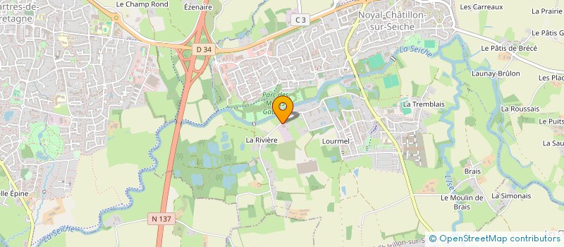 localisation de l'entreprise SCI RAGON  NOYAL-CHATILLON-SUR-SEICHE
