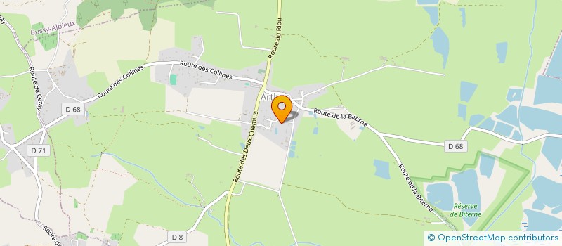 localisation de l'entreprise SCI RAGOUT  ARTHUN