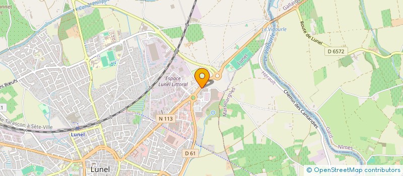 localisation de l'entreprise SCI RAGTIME  LUNEL