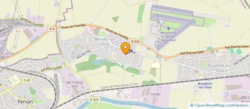 localisation de l'entreprise SCI RAGUENAUD  BERNES-SUR-OISE