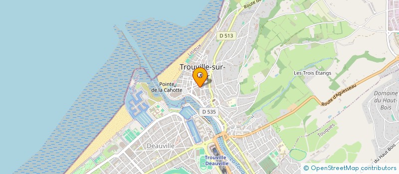 localisation de l'entreprise SCI RAH à TROUVILLE-SUR-MER