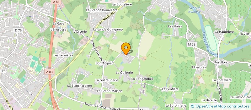 localisation de l'entreprise SCI RAH LOCATION  VERTOU