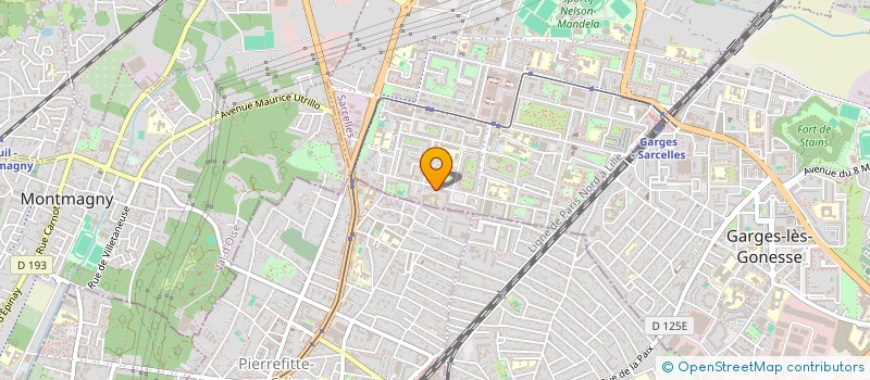 localisation de l'entreprise SCI RAHEL  SARCELLES