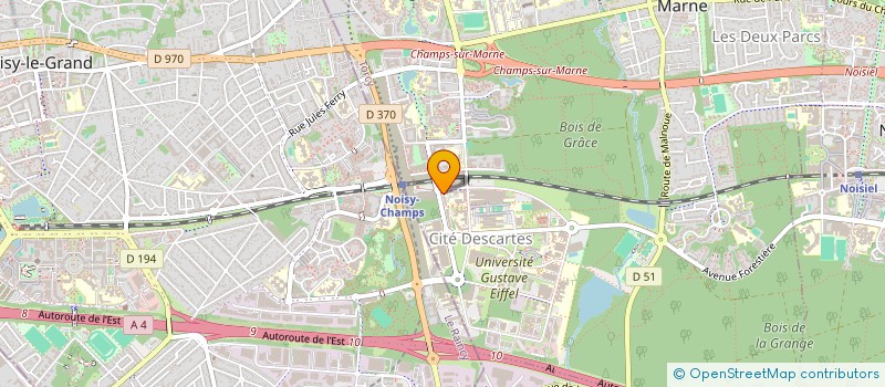 localisation de l'entreprise SCI RAHMES  CHAMPS-SUR-MARNE