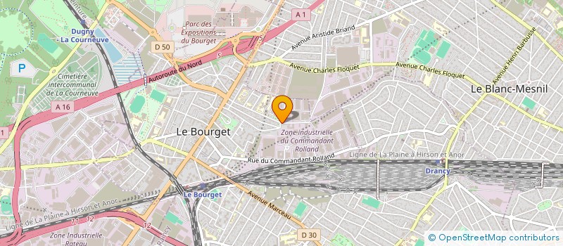 localisation de l'entreprise SCI RAHMOUNI à LE BOURGET