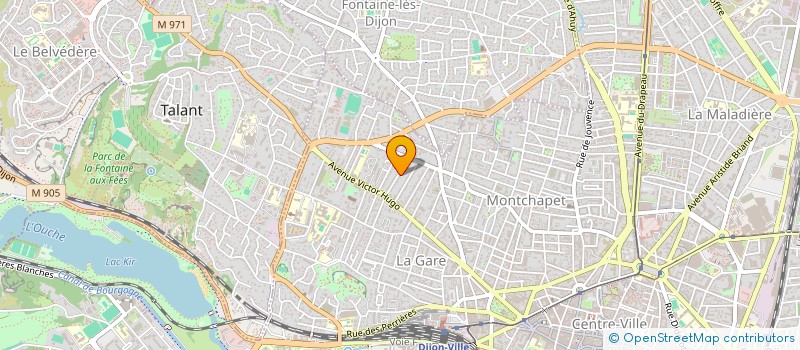 localisation de l'entreprise SCI RAHYAN à DIJON