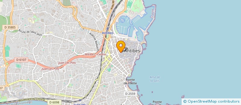 localisation de l'entreprise SCI RAIBAUT à ANTIBES