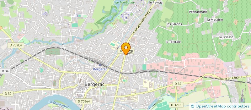 localisation de l'entreprise SCI RAIDIES à BERGERAC