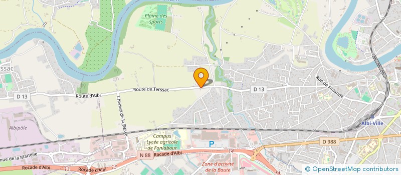 localisation de l'entreprise SCI RAIMBAUD à ALBI