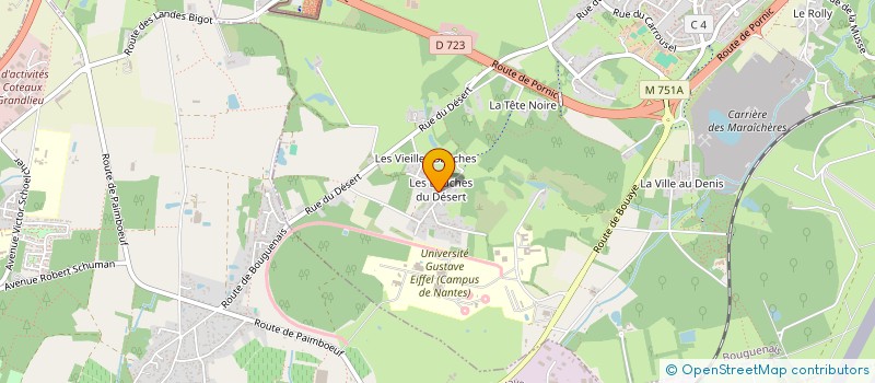 localisation de l'entreprise SCI RAIMBAULT à BOUGUENAIS