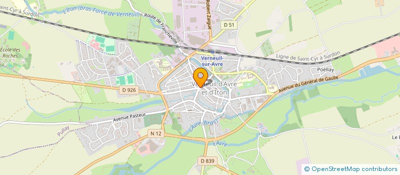 localisation de l'entreprise SCI RAIMBAULT FREDERICK  VERNEUIL D'AVRE ET D'ITON