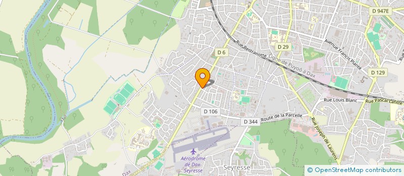 localisation de l'entreprise SCI RAIMBAW HOSSEGOR à DAX