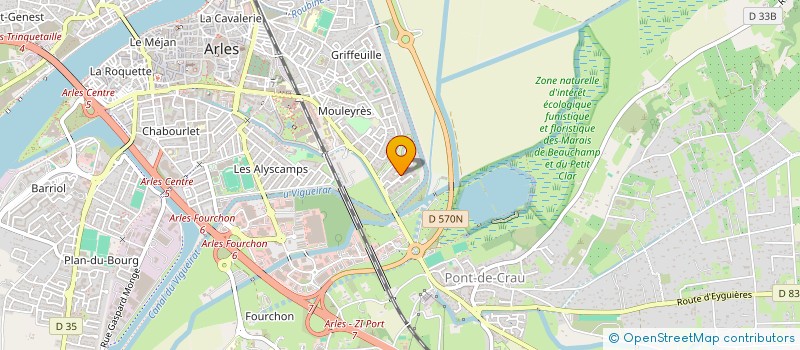 localisation de l'entreprise SCI RAIMONDI CHARVET à ARLES