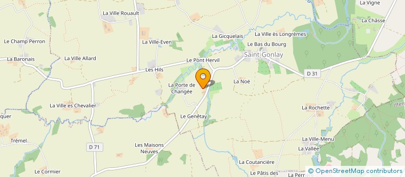 localisation de l'entreprise SCI RAINBOW  SAINT-GONLAY