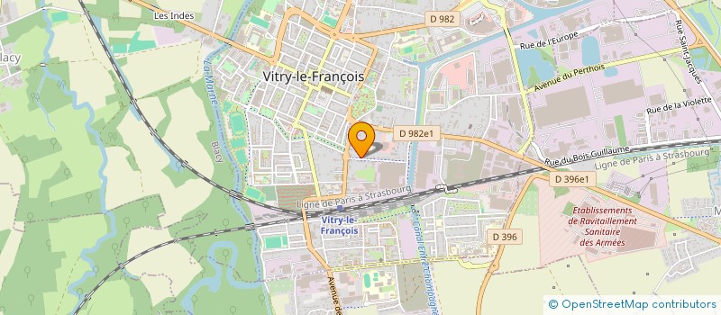 localisation de l'entreprise SCI RAINBOW à VITRY-LE-FRANCOIS