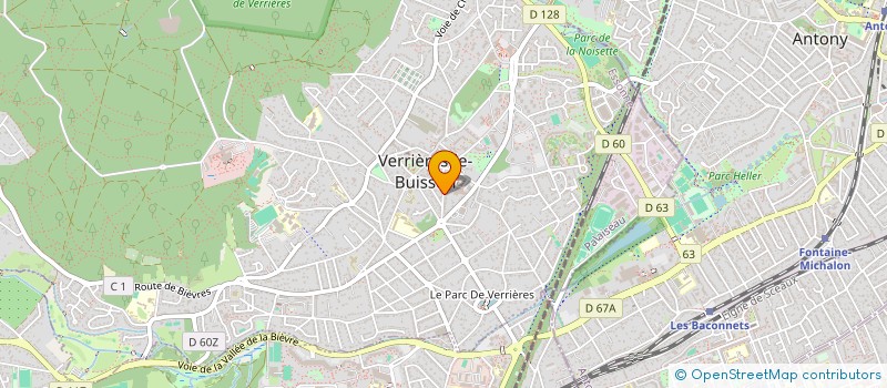 localisation de l'entreprise SCI RAINE à VERRIERES LE BUISSON