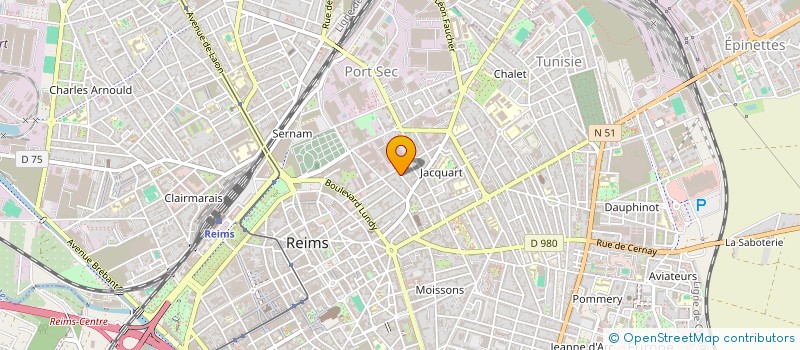 localisation de l'entreprise SCI RAINSSANT  REIMS