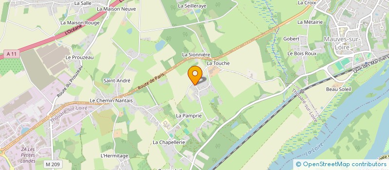 localisation de l'entreprise SCI RAITIERE  THOUARE-SUR-LOIRE