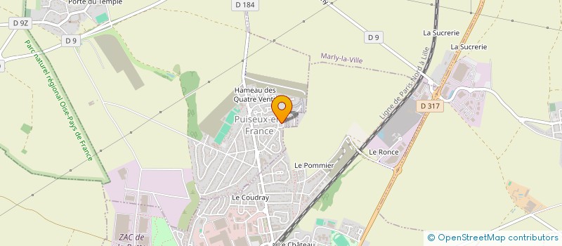 localisation de l'entreprise SCI RAJAONARISON RJSM  PUISEUX-EN-FRANCE