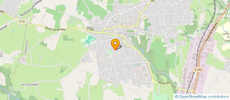 localisation de l'entreprise SCI RAJAUD BON  CHAPONOST