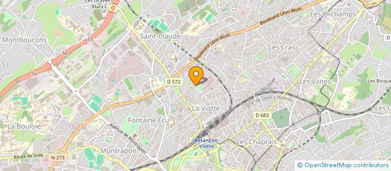 localisation de l'entreprise SCI RAJEOLIX  BESANCON