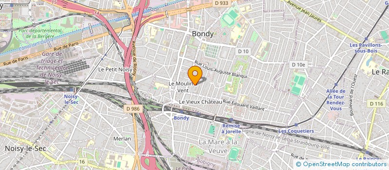 localisation de l'entreprise SCI RAJI  BONDY