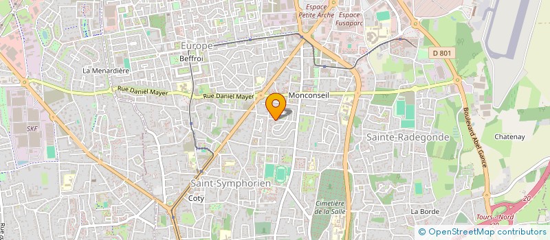 localisation de l'entreprise SCI RAJNIC  TOURS