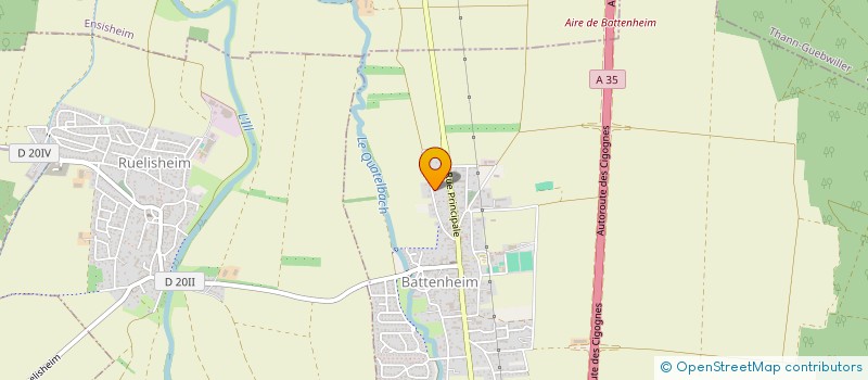 localisation de l'entreprise SCI RAL  BATTENHEIM