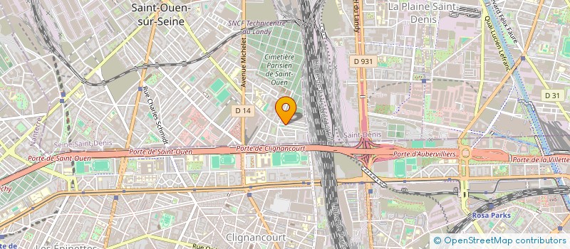 localisation de l'entreprise SCI RALI à SAINT-OUEN-SUR-SEINE