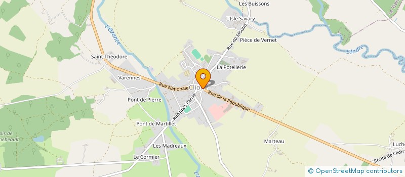 localisation de l'entreprise SCI RALLIE à CLION