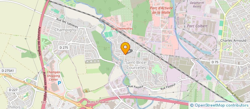 localisation de l'entreprise SCI RALLY 2  SAINT-BRICE-COURCELLES