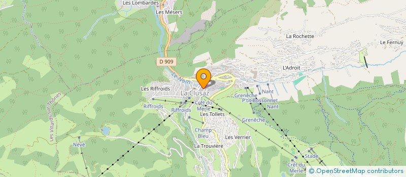 localisation de l'entreprise SCI RALY à LA CLUSAZ