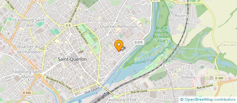 localisation de l'entreprise SCI RALYAN à SAINT-QUENTIN