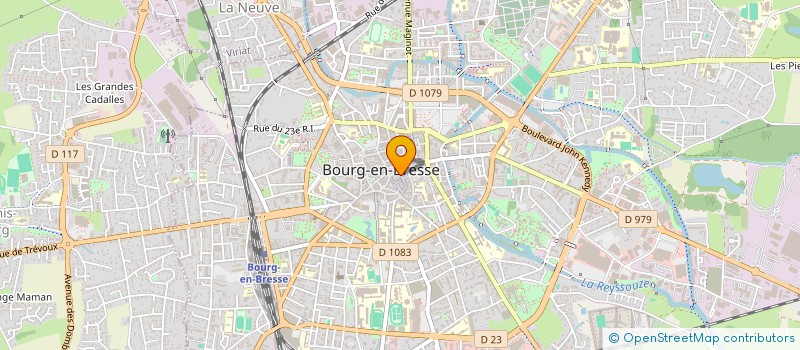 localisation de l'entreprise SCI RAM à BOURG-EN-BRESSE