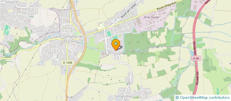 localisation de l'entreprise SCI RAM  SAINT-SYMPHORIEN-D'OZON