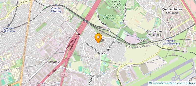 localisation de l'entreprise SCI RAM à WISSOUS